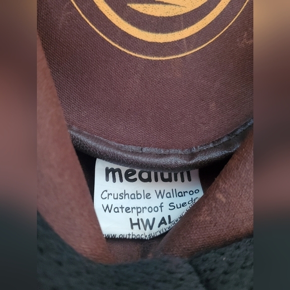 OUTBACK Survival gear Vintage Leather Brown Western unsix  Hat - Picture 14 of 14